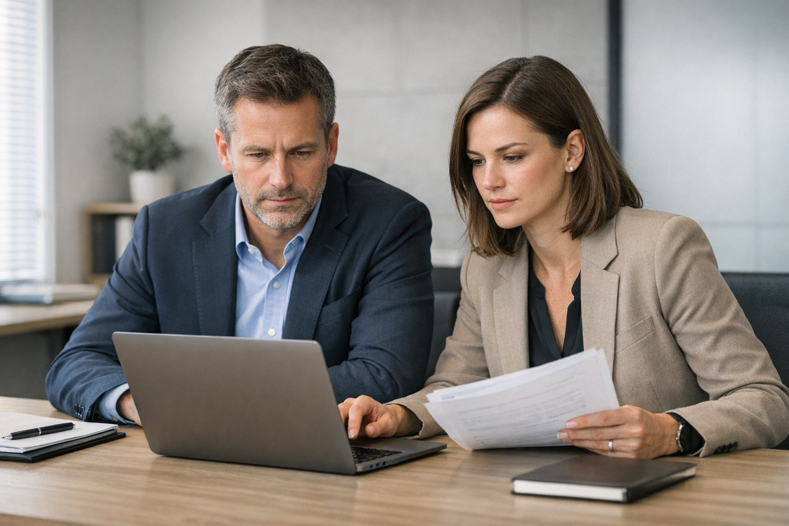 Business buyer completing vehicle sourcing verification